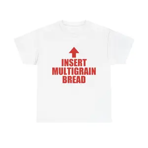 Insert Multigrain Bread Arrow T-Shirt | Funny Food Humor Tee