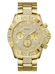 GUESS Male Gold-Tone Chronograph Watch