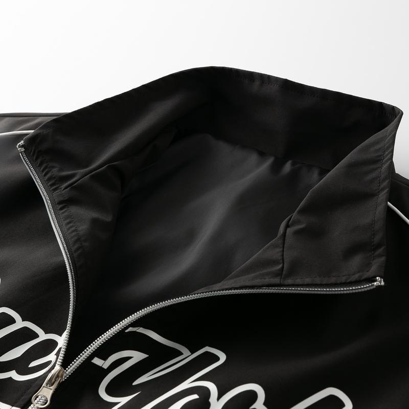 Men's Jacket Casual Letter Print Long Sleeve, Spring Summer Street Cool Style Racing Jacket, Black Motorcycle Jacket, Long Sleeve New Rave Designer Bomber Jacket, Street Style Fit, Perfect Gift for Friends, Husbands, Boyfriends