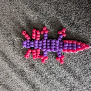 kandi Axolotl keychains