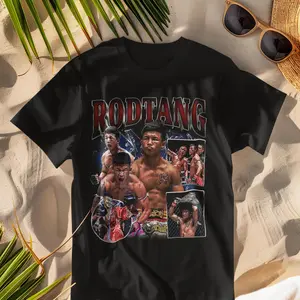 Vintage 90s Graphic Rodtang Jitmuangnon T-Shirt, Muay Thai Shirt, Retro Thai Boxers Tee, Oversized Sport, Hoodie, Sweatshirt