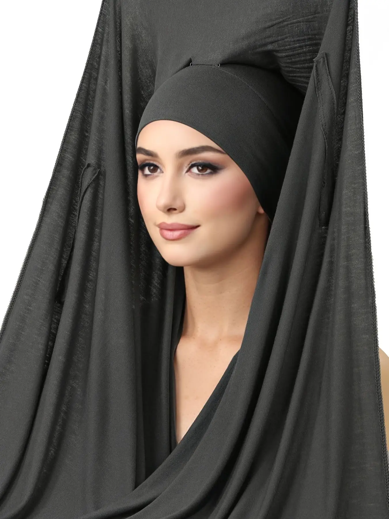 1 Piece Women's Solid Color Magnetic Instant Cover Scarf, Soft Breathable Jersey Hijab for All Seasons, Ideal Gift for Mother's Day, Valentine's Day,