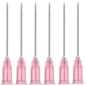 20 Pcs 18Ga 1.5 Inch/38mm Lab Dispensing Needle Luer Lock, Individually Sealed Wrapped
