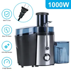 1000W Centrifugal Juicer Juice Extractor with 2 Speeds 2.6in Wide Feed Chute 17Oz Juicer Cup 54Oz Pulp Collector Electric Juicer for Fruits Vegetables,summervibes