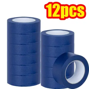 Painter's Tape, 12pcs Waterproof Painter's Tape, Easy To Remove Masking Tape for Home, Office, School, DIY Art, Crafts and Label
