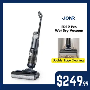 JONR ED12 PRO 3-in-1 Vacuum Mop with Hot Air Drying No Mold• Self-Cleaning • Edge-to-Edge Tech • Voice Guided – The Smartest Way to Clean!