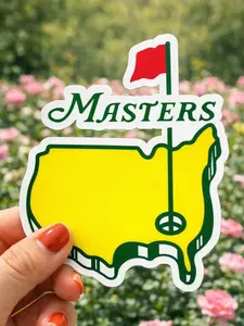 Golf Master Sticker – Waterproof Vinyl Decal for Laptop, Bottle, Car, Golf Lovers Gift