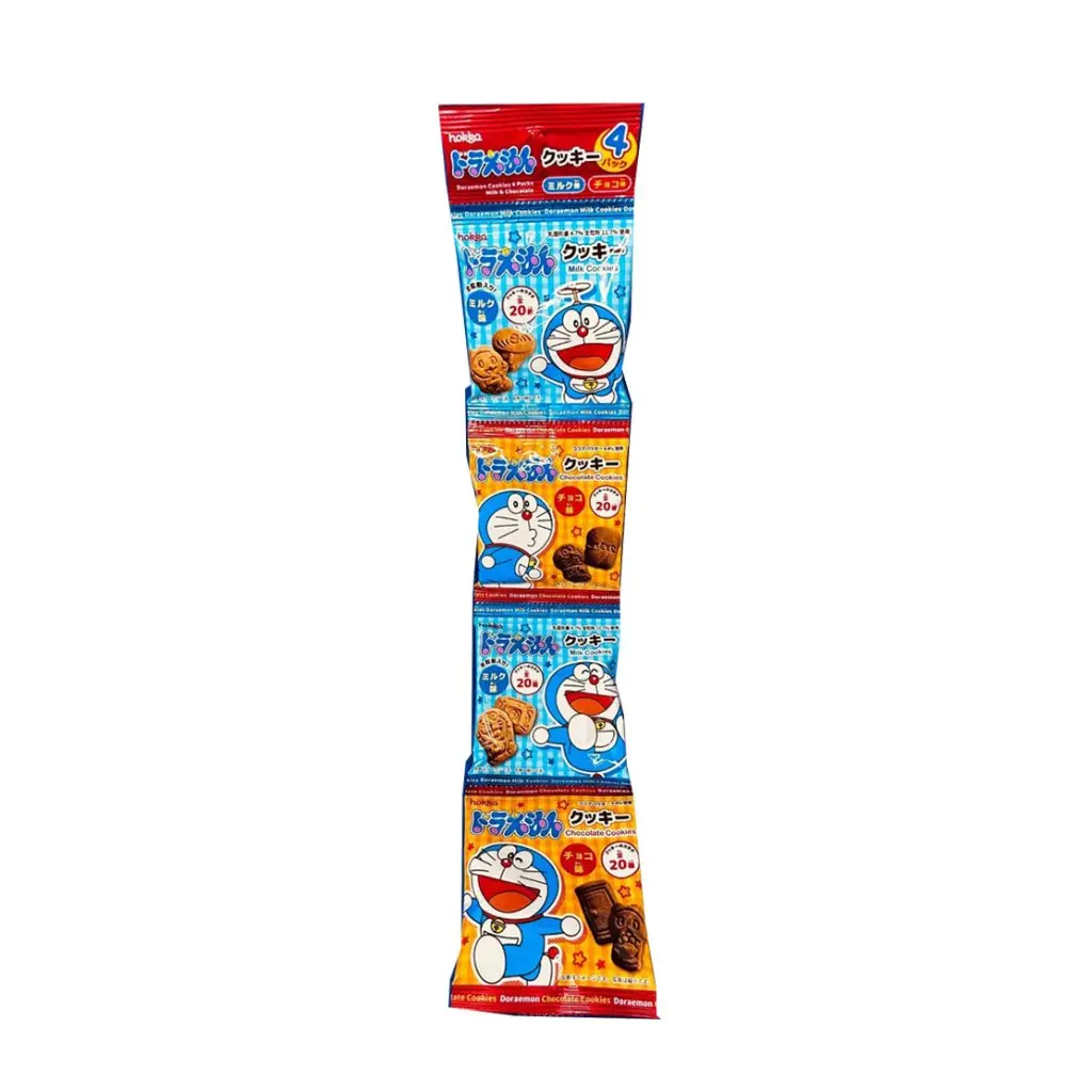Hokka Doraemon Wheat-Based Milk Chocolate Cookies - 60g, Suitable for Room Temp Storage