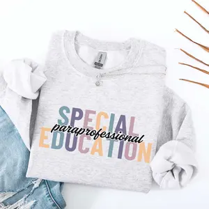 Para Paraprofessional T-Shirt or Sweatshirt, Para T-Shirt, Minimalist Special Education Teacher TEE, SPED Short sleeve, Para Cotton Fabric Fit Sleeve