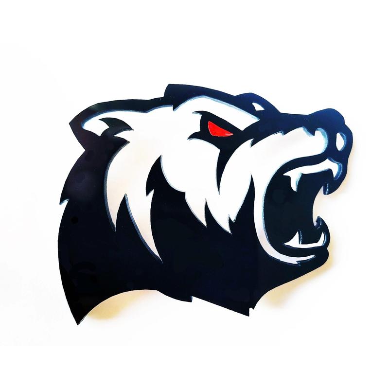 2x HellBear Bear Redeye Badge Logo Emblem for Dodge SRT RAM TRX Challenger Charger Jeep