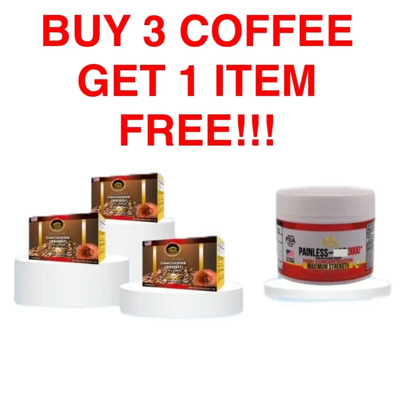 Bogo Coffee Beverage - Ganoderma Coffee - Buy 3 Get 1 Free Offer - No Warranty - 12 Months - Ambient Formula