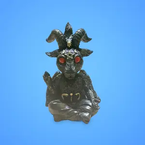 Baby Baphomet Resin Statue Bobblehead, 5 in Figurine, Home Decor, Room Decor for Home Supplies Display