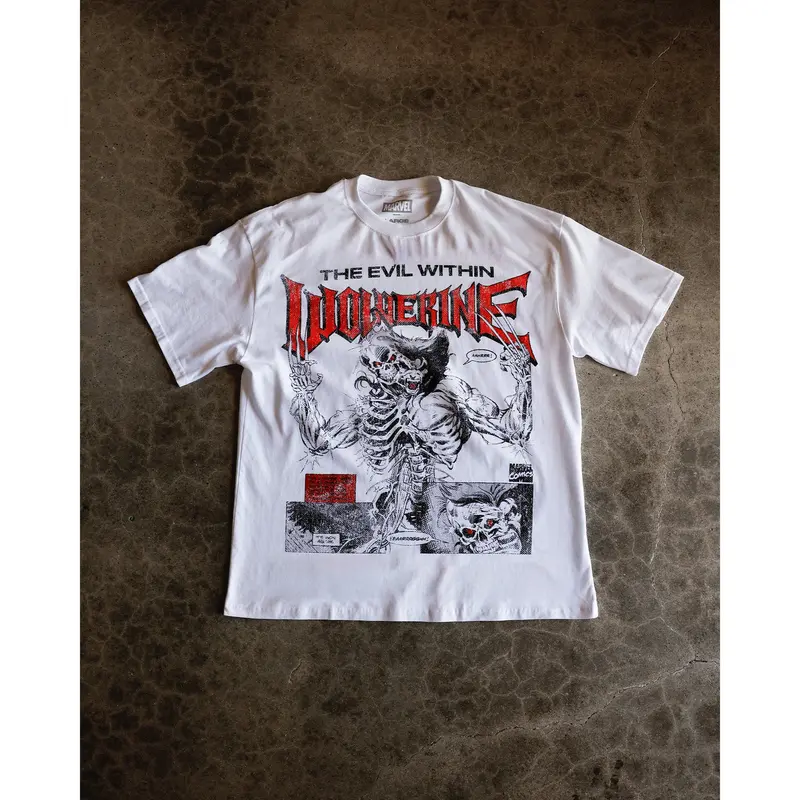 73Studio Marvel X-Men Wolverine Vintage T-Shirt White
