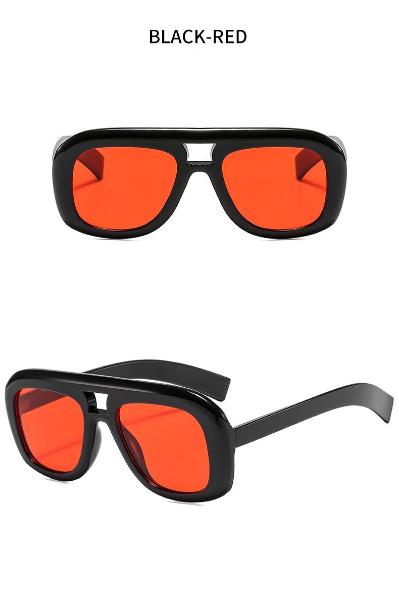 Oversized Retro Aviator Sunglasses for Women Men Y2K Chunky Pilot Frame UV400 Protection Clear Lens Trendy Streetwear Shades