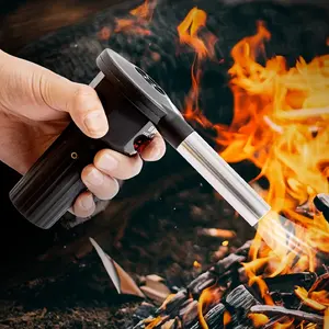 Portable Battery-Powered BBQ Fan Blower, Handheld Cordless Blower with Efficient Airflow, Ideal for Camping, Charcoal Grilling