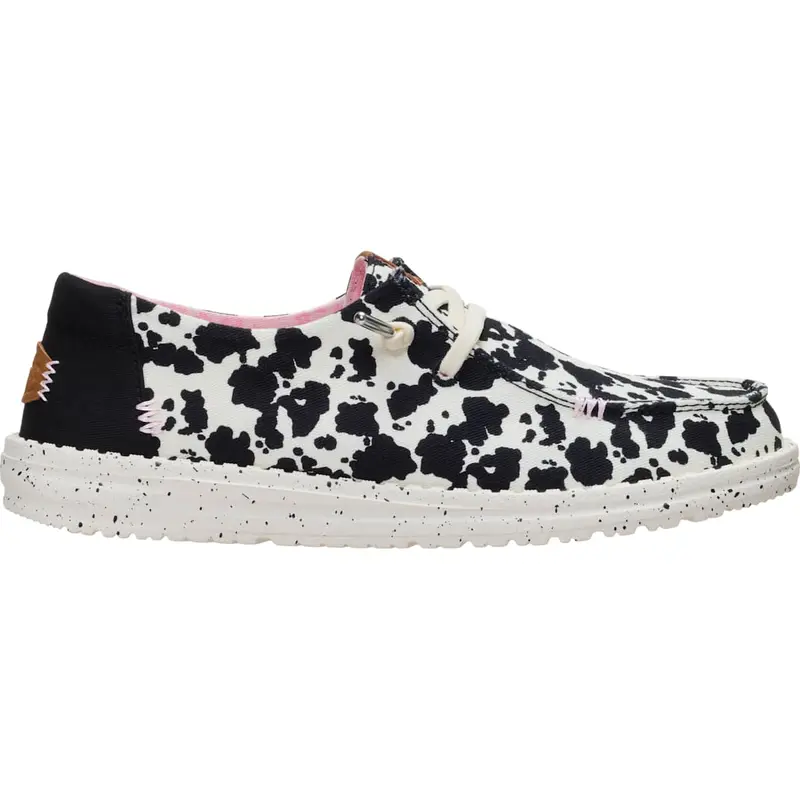 HEYDUDE Wendy Spotted Cow - Women's Comfortable Slip on Shoes