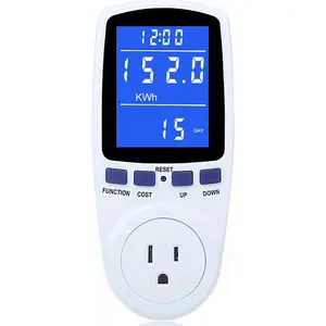 Upgraded Watt Power Meter Plug Home Electrical Usage Monitor Consumption, Energy Voltage Amps Kill Tester with Backlight, Overload Protection, 7 Modes Display