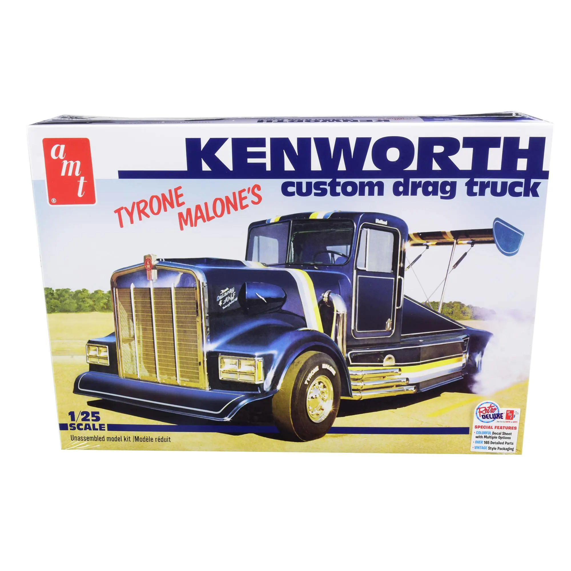 Skill 3 Model Kit Tyrone Malone's Kenworth Custom Drag Truck 1/25 Scale Model by AMT
