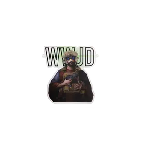 WWJD? Slap Sticker.