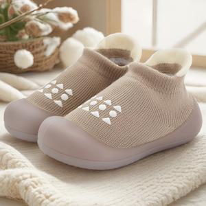 Baby Sock Shoes Infant Cozy Slippers Newborn Crib Shoes for 6 9 12 24 36months Boys Girls Toddlers Indoor Outdoor Adorable Walking Shoes Lightweight Breathable Durable little kids Sneakers for 0 1 2 3yrs old