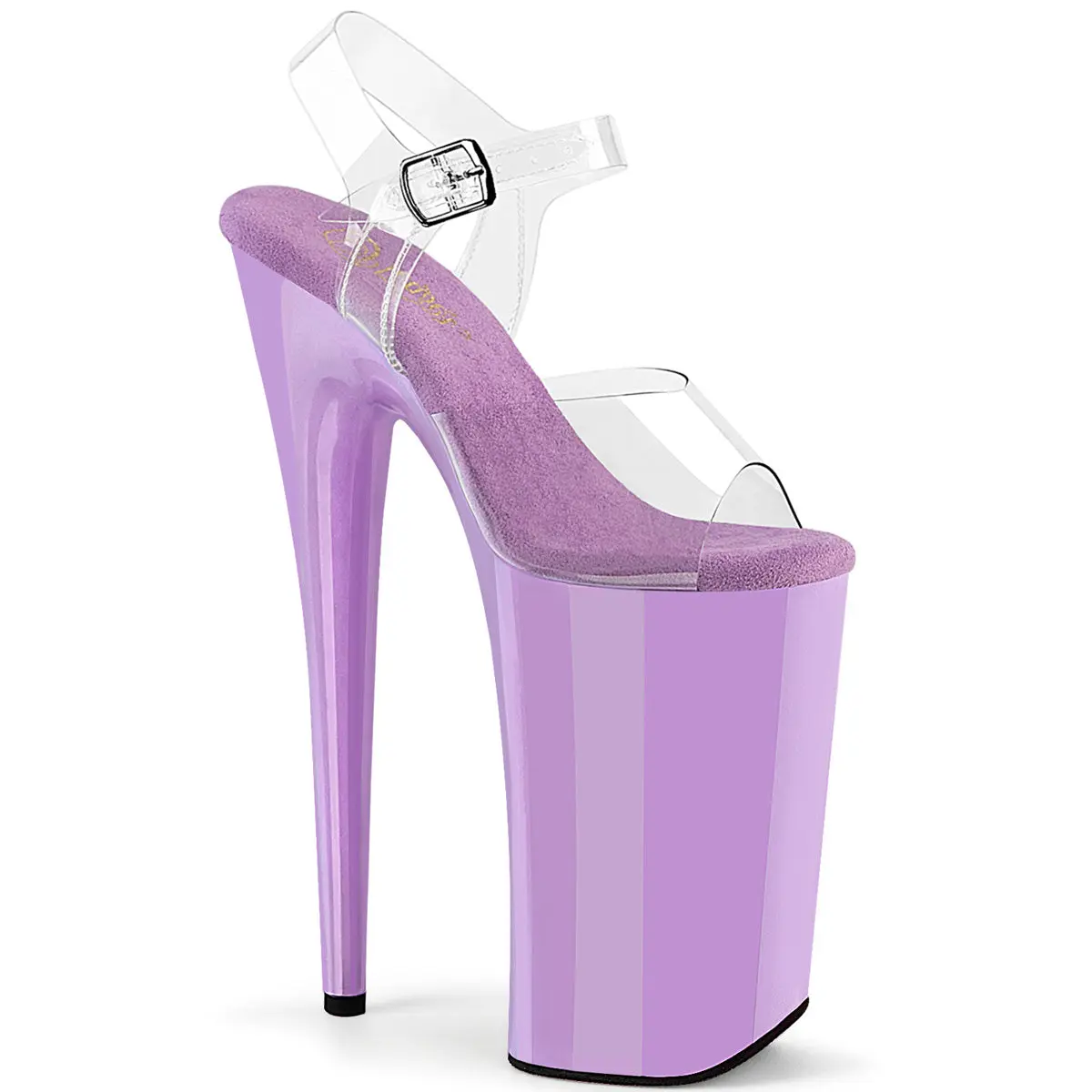 Women's Elegant Ankle Strap Sandals, Classy Footwear with an Extreme 10-inch High Heel and 6.25-inch Platform (Beyond-008), High Heels, Stylish, Evening, Glamorous Heels