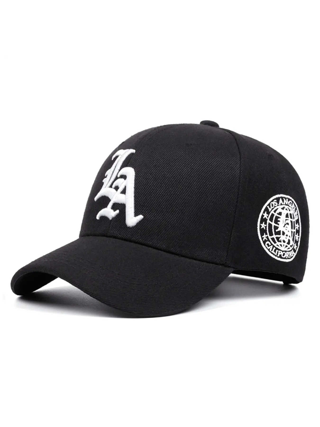 2026 New Personalized Creative Baseball Hat LA Letter Side Embroidered Earth Outdoor Daily Commuting Decorative Hat Leisure Sports Sunshade Hat Street Fashion Cap Hip Hop Hat Male Female Same Style Skateboarding Hat Adjustable Casual Hats