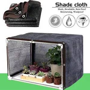 6.5 ft × 10 ft Shade Cloth with Reinforced Grommets, Durable Waterproof Mesh Sun Shade Cover for Plants, Garden, Greenhouse, Yard, Pool & Outdoor Use, Canopy Shade