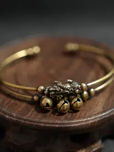 Mythical Beast Cuff Bracelet with Tiny Bell Accents, Unique Statement Accessory for Stylish Looks, Perfect Gift Idea for Fashion Lovers