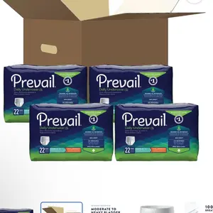 Bulk Protective Underwear, 4-Pack Case (72 Count) with Maxsorb Gel Technology for Maximum Absorbency (Incontinence Care)