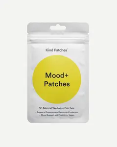 Kind Patches Mood+ Patches: 30 Mental Wellness Patches: Supports Serotonin Production, Mood Support and Positivity, Vegan Kind Patches Mood+ Patches: 30 Mental Wellness Patches: Supports Serotonin Production, Mood Support and Positivity, Vegan