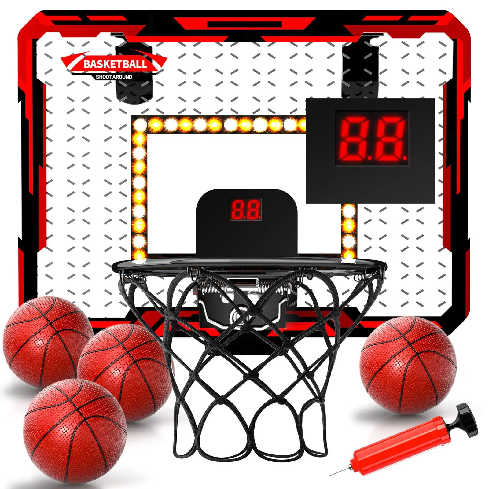Basketball Hoop Indoor , Mini Basketball Hoop with 4 Balls, Basketball Toys Basketball Hoop Indoor , Mini Basketball Hoop with 4 Balls, Basketball Toys