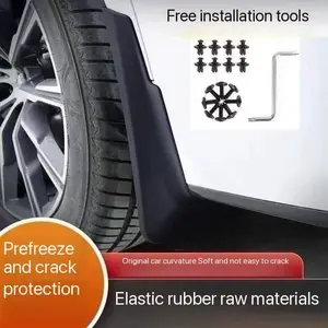 Suitable for Jike 001 mudguard special front and rear original factory car modification rear door inner lining YOUWE mudguard can block mud splashing, reduce paint damage, protect mechanical components and reduce corrosion risk. Enhance driving safety