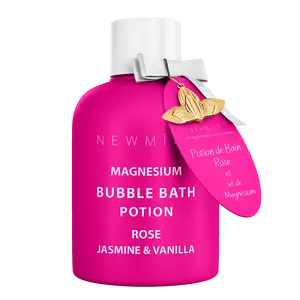 Magnesium Bubble Bath | Rose, Jasmine & Vanilla | Long-Lasting Foam for Sore Muscles & Stress Relief | Luxury Aromatherapy Soak | Natural Bubble Bath for Sensitive Skin