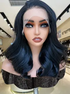 Women's Short Wave Wig, Lace Area Design, Natural Looking Wig, Suitable for Daily Use, Long Hair Style, No Bangs Feature, Ideal for All Seasons, Lace Front Wig