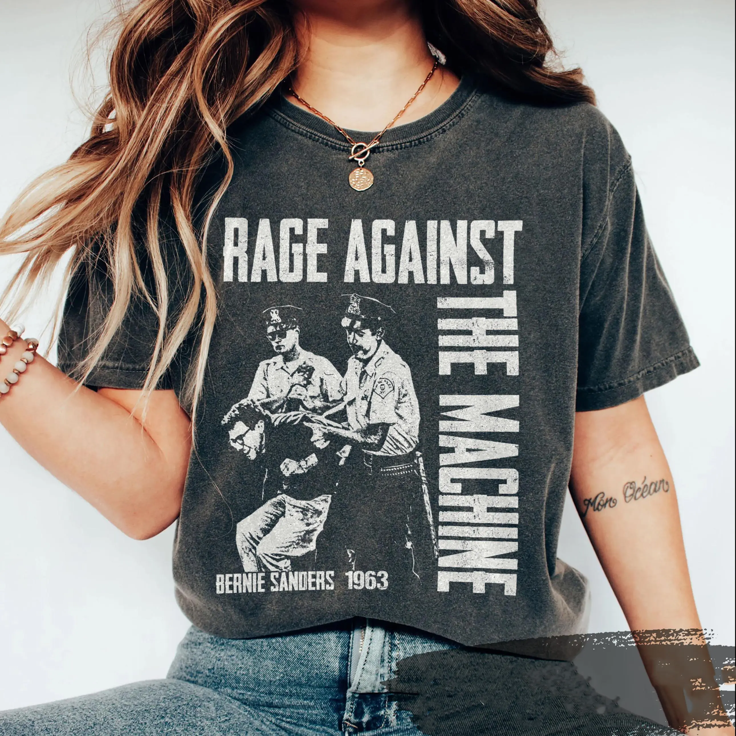 bernie sanders rage against the machine t shirt - TikTok Shop
