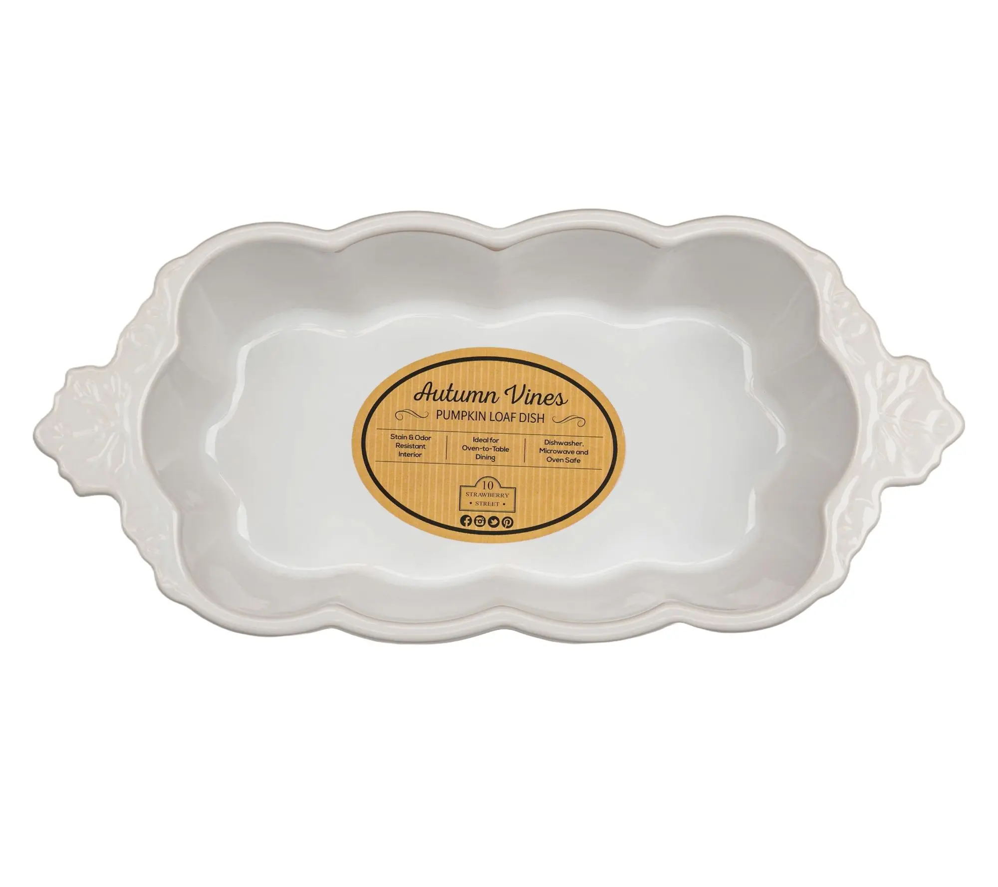 10 Strawberry Street Autum Vines Loaf Pan