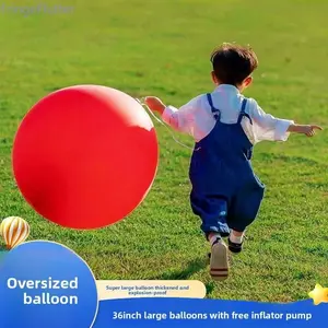 36" Giant Inflatable Ball Extra Large Durable Fun for Outdoor Yard Park Pool Parties Summer Games Oversized Design Thick Material Perfect for Any Occasion
