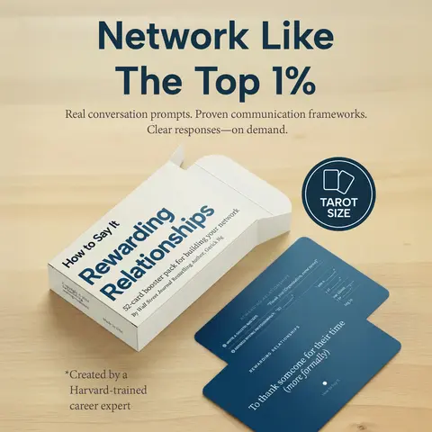HOW TO SAY IT Conversation Cards - Tarot-size Carry (2.75 x 4.75 inches) - 54 Networking Scripts, 100+ Fill-in-the-Blanks Flashcards, 52 Video Tutorial Walkthroughs - Harvard Advisor Gorick Ng’s Career & Self-Help Tool to Build Stronger Relationships
