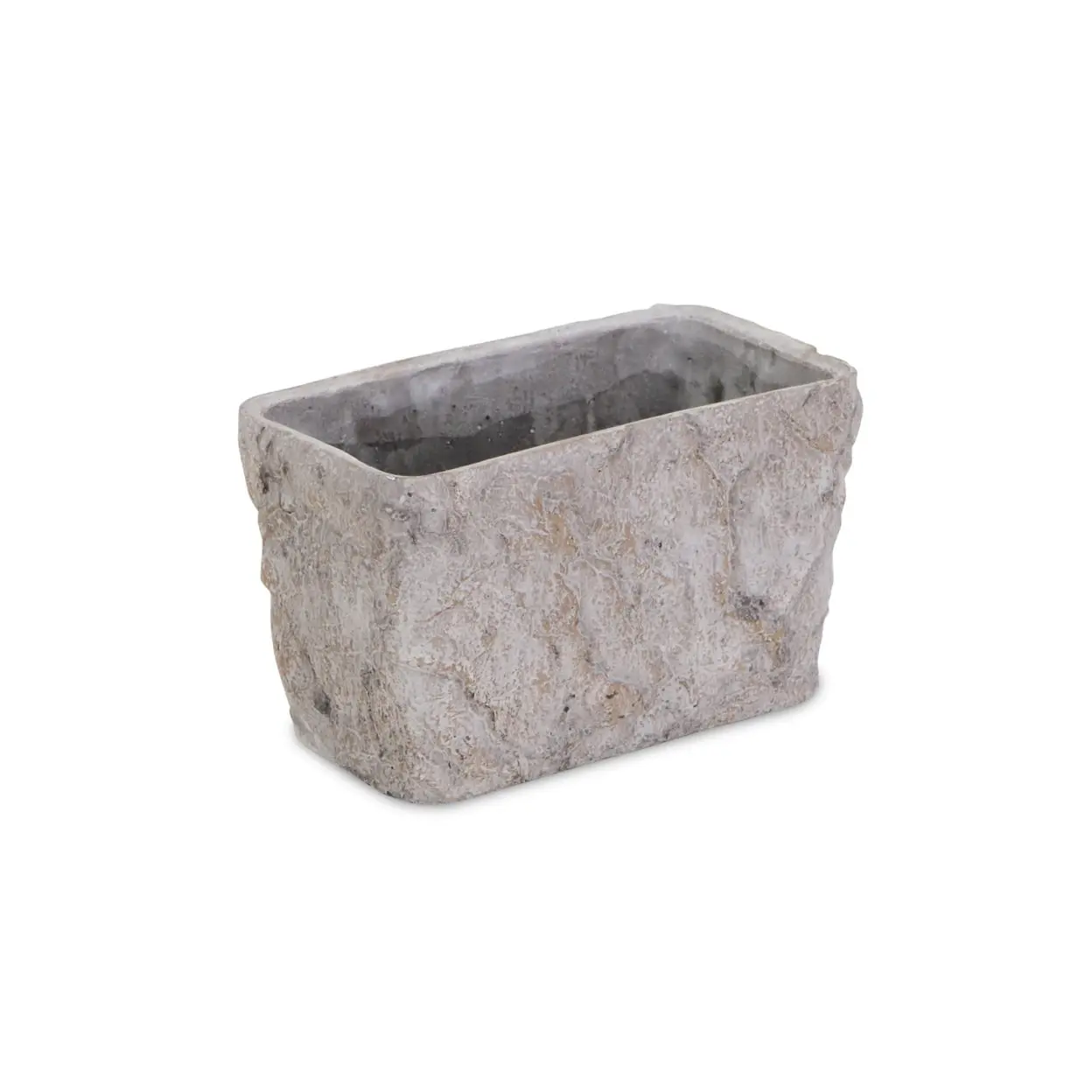 5 lbs Rectangular Cement Flower Pot, Durable Garden Planter for Home Improvement & Outdoor Gardening, Cement Flower Pots
