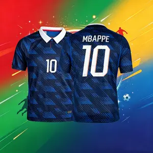 2026 France National Team Away 10# Mbappé Short Sleeve Soccer Jersey Quick-Dry