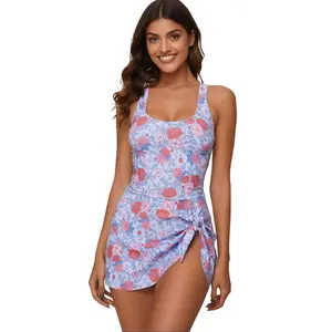 Women's 2-Piece Long-Sleeve Rash Guard Swimsuit, V-Neck with Removable Pads, for Beach, Pool Vacations Two Piece Swimsuits Bathing Suits for Women