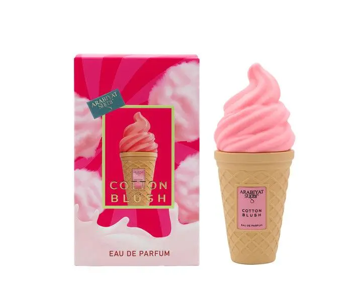 Arabiyat Sugar Blush Cotton EDP Perfume for Women, 3.4 fl oz Alcohol-Based Spray - Floral Fruity & Floral Fragrances with Candy, Sweet Coconut & Vanilla Notes, Single Item Outdoor-Use Women's Perfume, Perfumes For Women