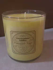Pineapple Sage 8oz Soy Candle