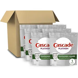 Cascade Platinum Dishwasher Cleaner, 6 count
