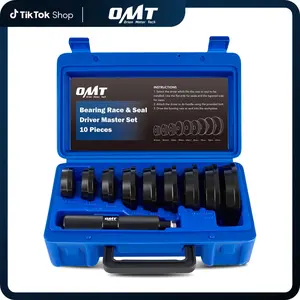 Orion Motor Tech Bearing Press Kit,10pc Bearing Race and Seal Driver Set with Seal Driver and 9 Bearing Adapters,Seal Installer Bearing Driver Kit for Bearing Installation, 39.5-81mm Silver/Black/Multicolor, Limited Time Deal,for Automotive Wheel Hubs
