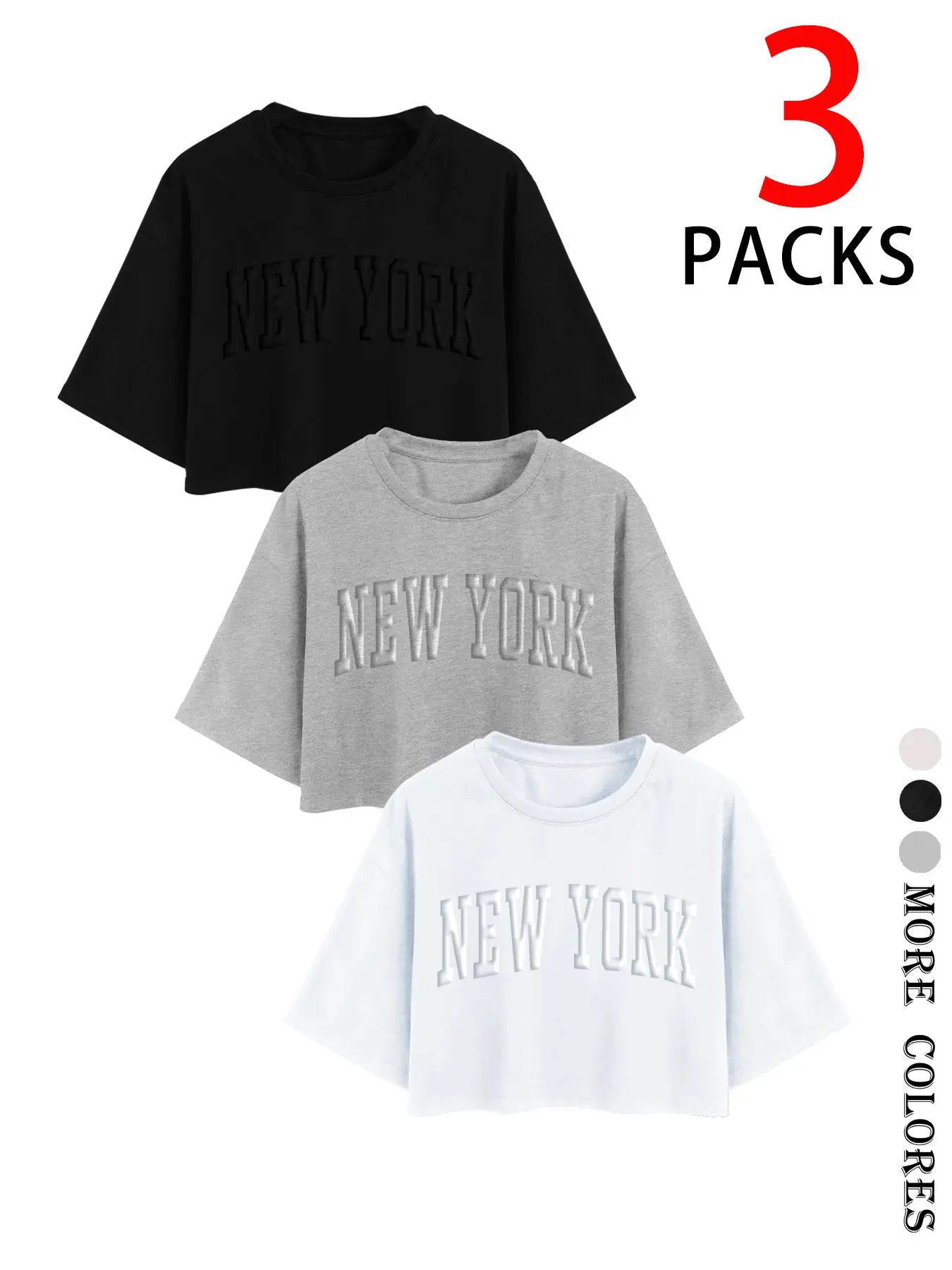Women's Letter Design Crew Neck Tee, Casual Short Sleeve T-Shirt for Summer, Women's Top for Daily Wear, Round Neck