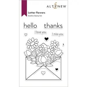 Letter Flowers Stamp Set