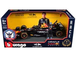 Red Bull Racing RB20 #1 Max Verstappen "Oracle" Winner Formula One F1 Championship "Drivers' Champion" (2024) w/Driver Figure 1:24 Diecast Model Car by Bburago