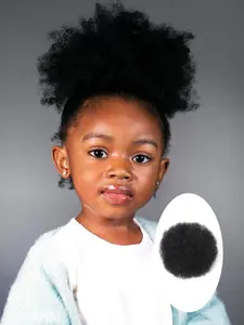 8 Inch Afro Curly Hair Bun, Natural Fluffy Hair Bun, Synthetic Hair Piece for Women & Girls, Suitable for Black Friday Christmas, Fluffy Hairpiece