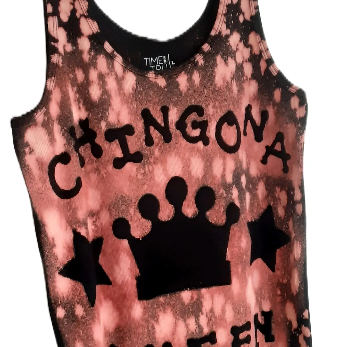 handbleached chingona queen women's tank top